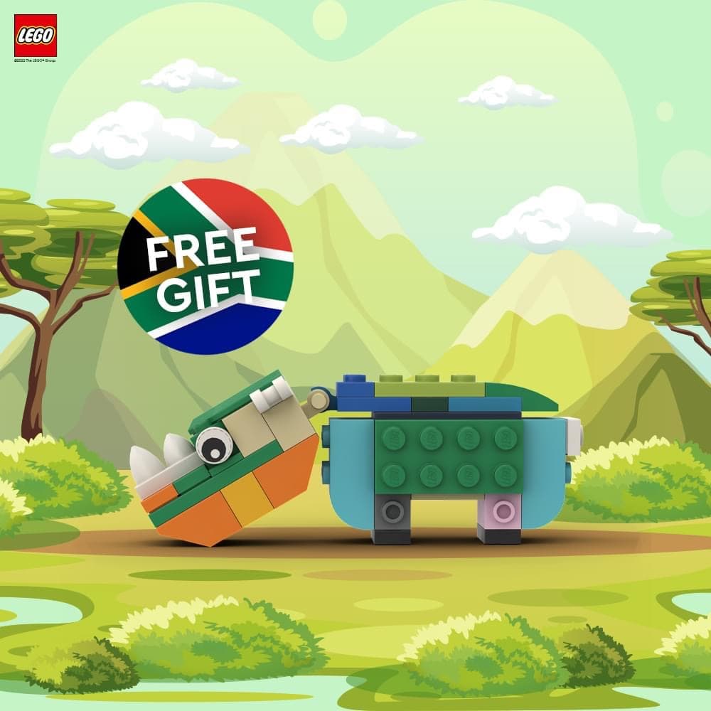 South African Rhino LEGO Promotional set (#RHINO-1, 2022)