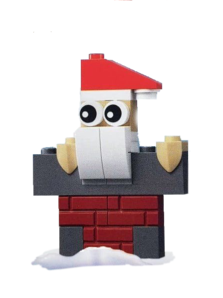 Santa In A Chimney LEGO set (#SANTACHIMNEY-1)