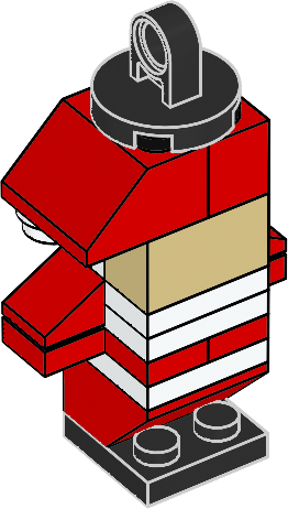 Santa LEGO set (#SANTAORNAMENT-1)