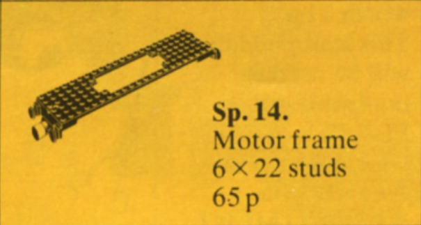 Train Motor Plate with Coupler LEGO set (#Sp14-1)