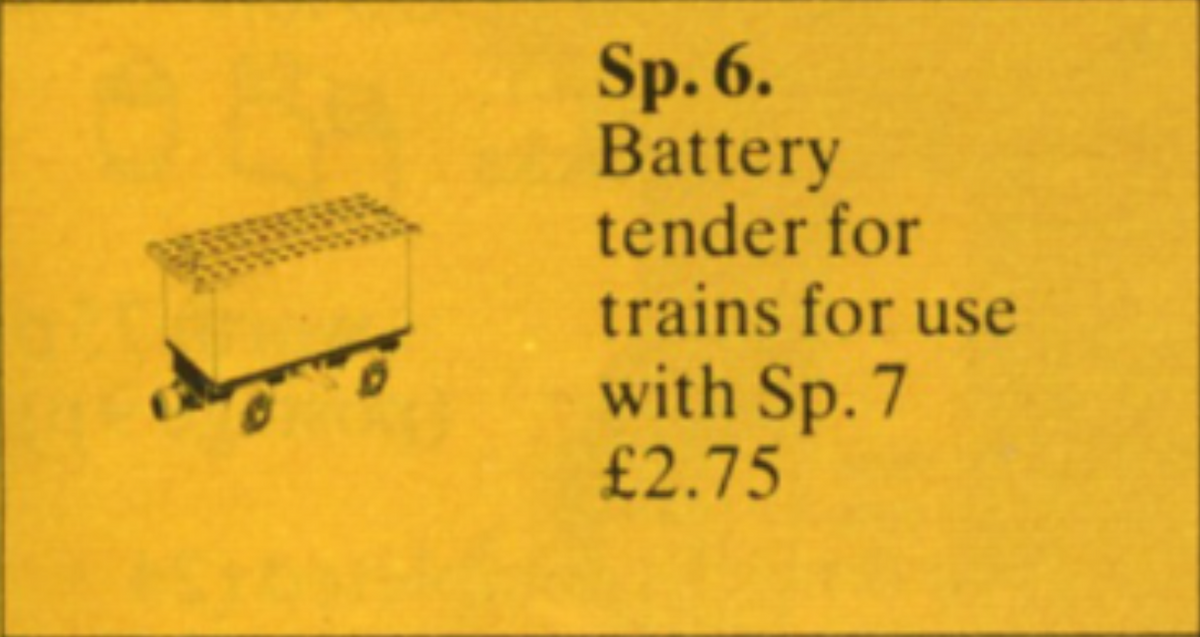 4.5V Battery Train Wagon LEGO set (#Sp6-1)