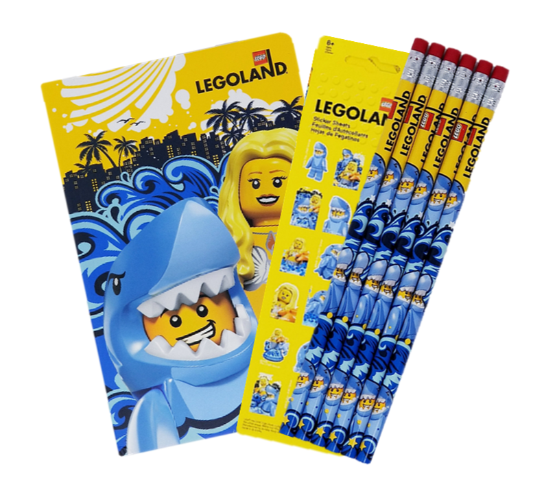 Shark Suit Guy Stationery Bundle LEGO Stationery and Office Supplies set (#STATIONERY-1, 2021)