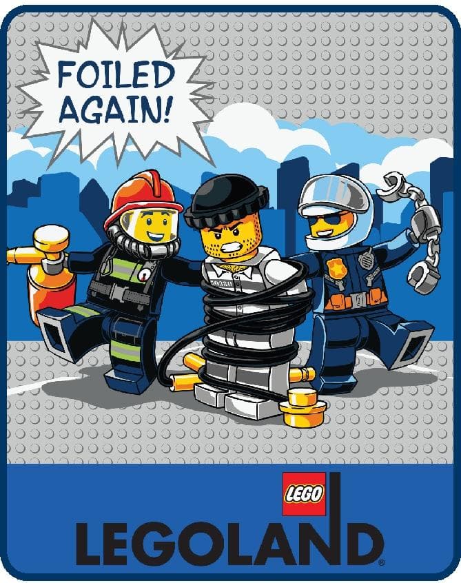 LEGOLAND City Foiled Again Plush Throw LEGO Houseware set (#THROW-2, 2020)