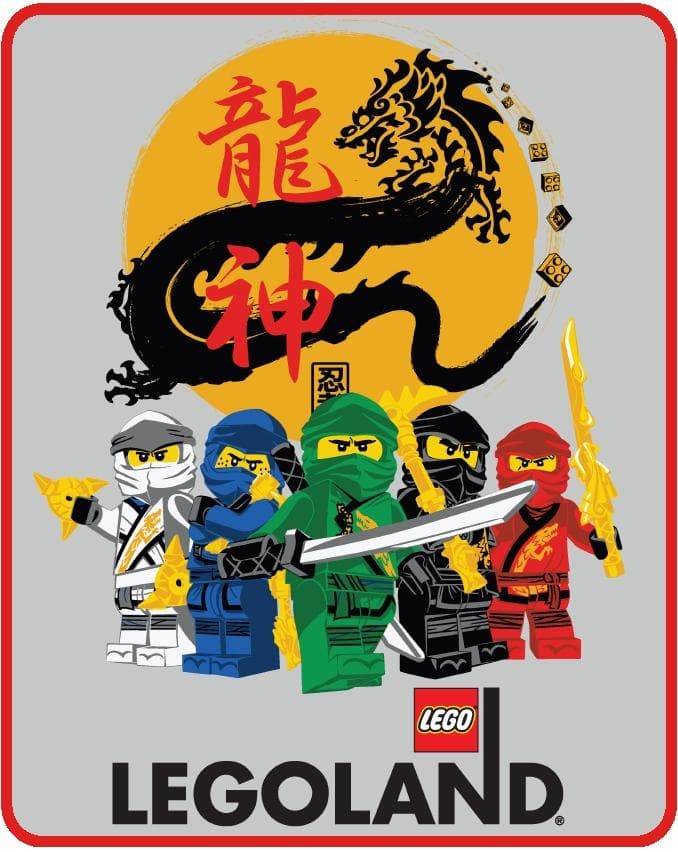 LEGOLAND Ninjago Year of the Dragon Plush Throw LEGO Houseware set (#THROW-3, 2020)