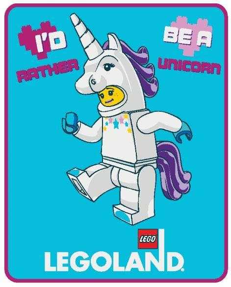LEGOLAND Unicorn Girl Wishes Plush Throw LEGO Houseware set (#THROW-4, 2020)