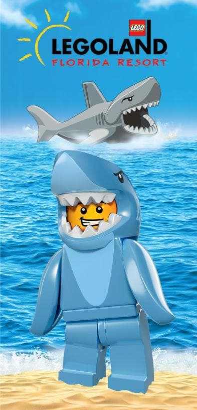 LEGOLAND Shark Boy Towel LEGO Houseware set (#TOWEL-2, 2020)
