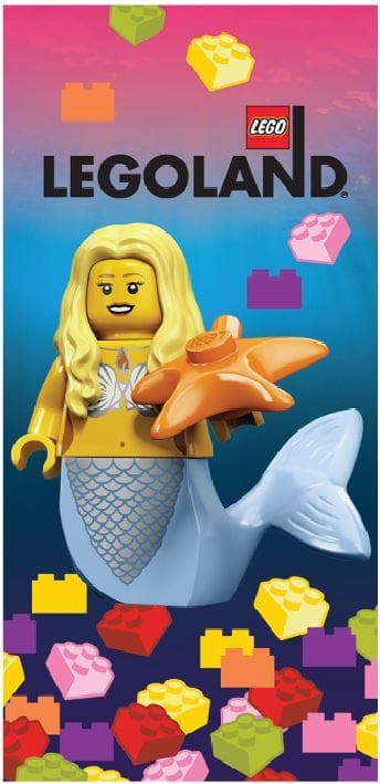 LEGOLAND Mermaid Girl Towel LEGO Houseware set (#TOWEL-3, 2020)