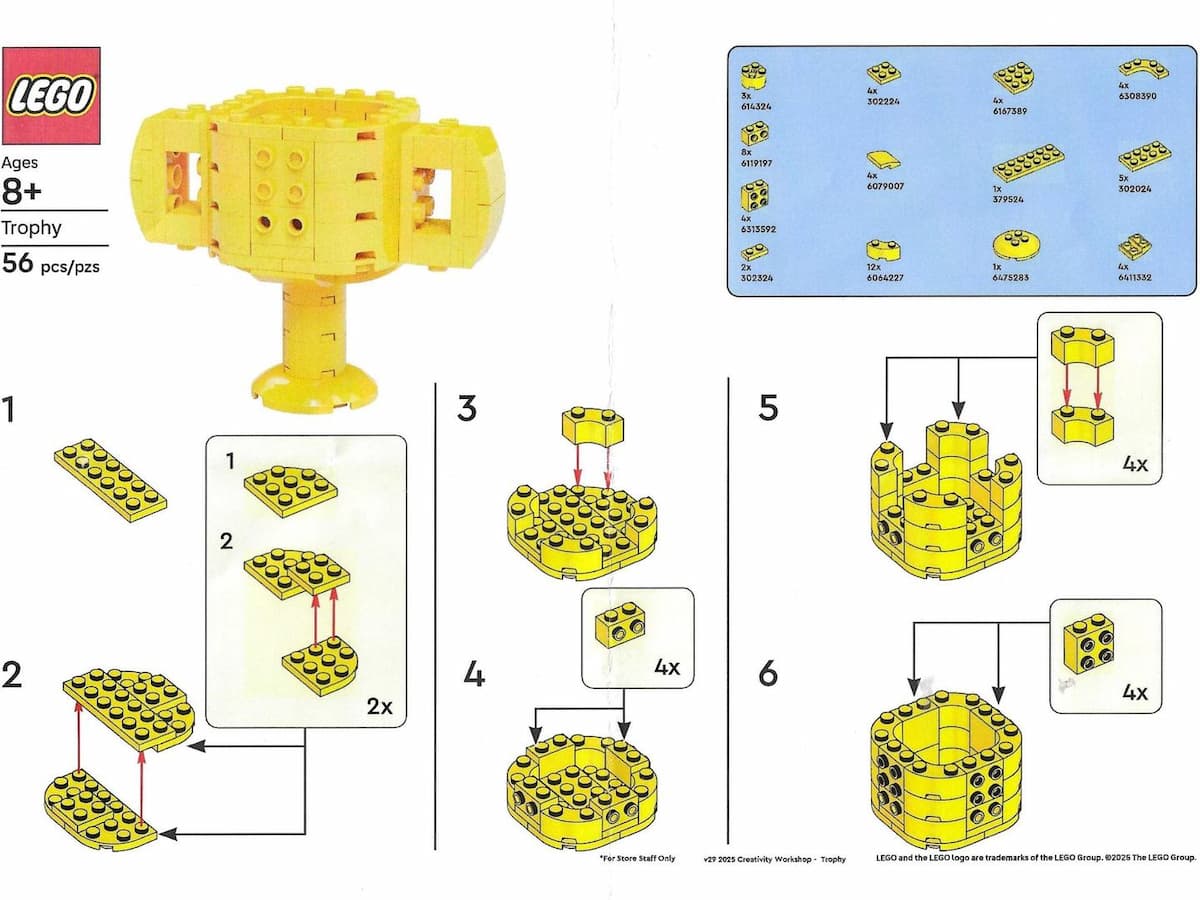 Trophy LEGO set (#TROPHY-1)