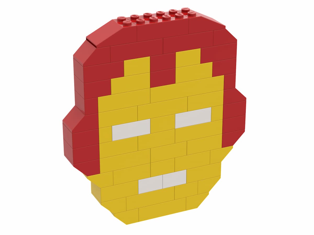Iron Man Mosaic LEGO set (#TRUIRONMAN-1)