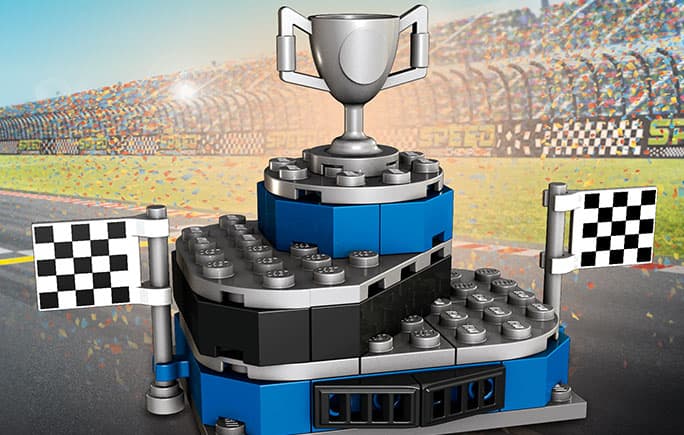 Winner's Podium LEGO set (#TRUPODIUM-1)