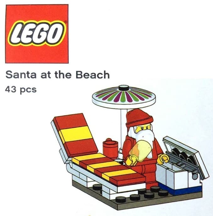 Santa at the Beach LEGO set (#TRUSANTA-1)