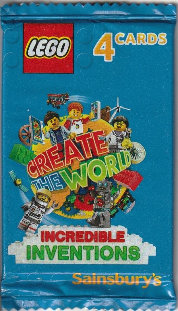 Create the World Trading Cards: Incredible Inventions - Random Pack LEGO Gear set (#VV1167-1, 2018)
