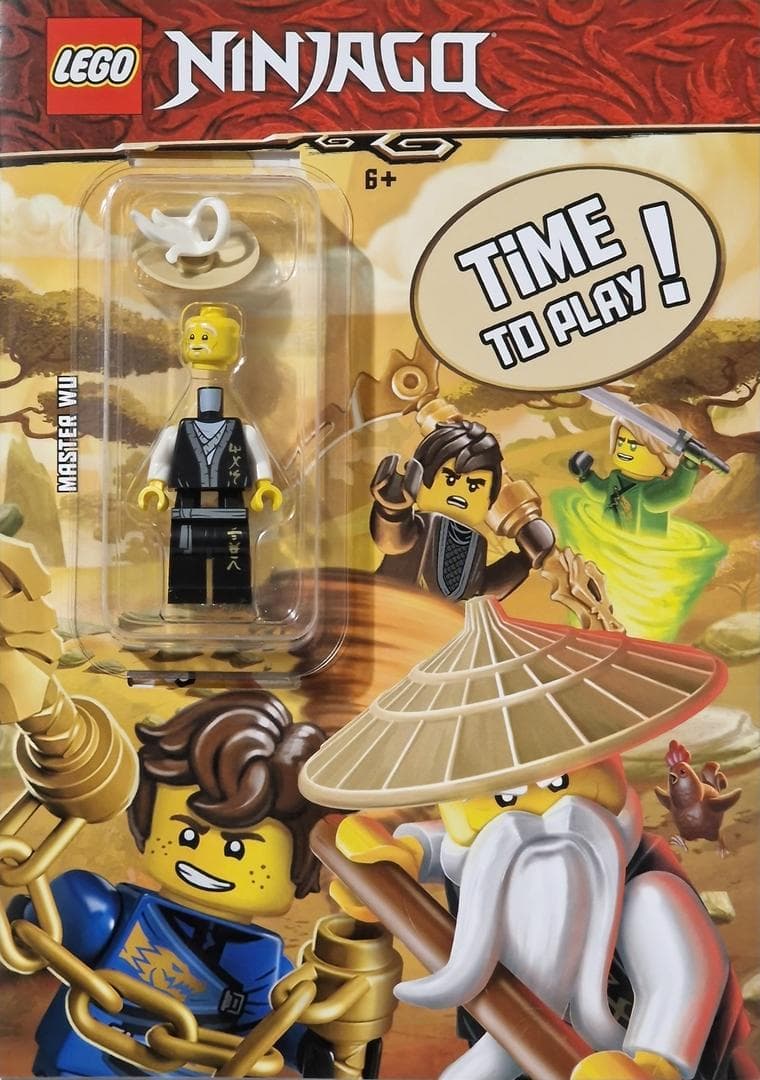 Ninjago: Time to Play! Master Wu LEGO Activity Books with LEGO Parts set (#34607701-1, 2023)