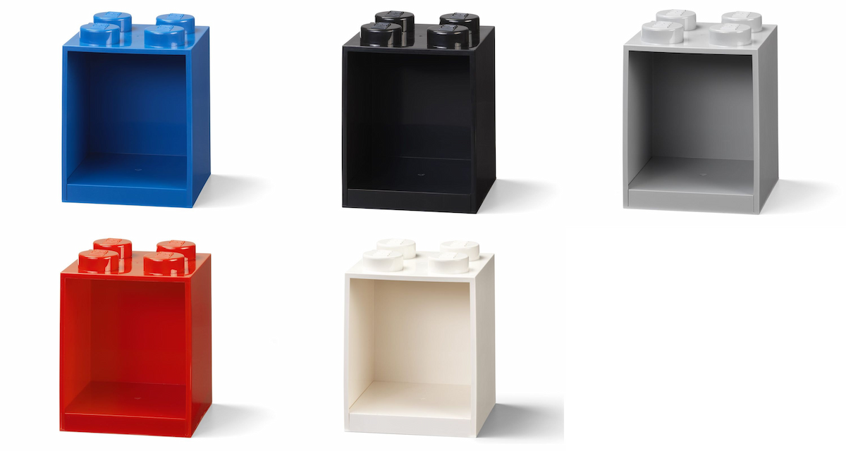 Brick Shelf 4 Knobs (All Colors) LEGO Houseware set (#5006618-1, 2021)