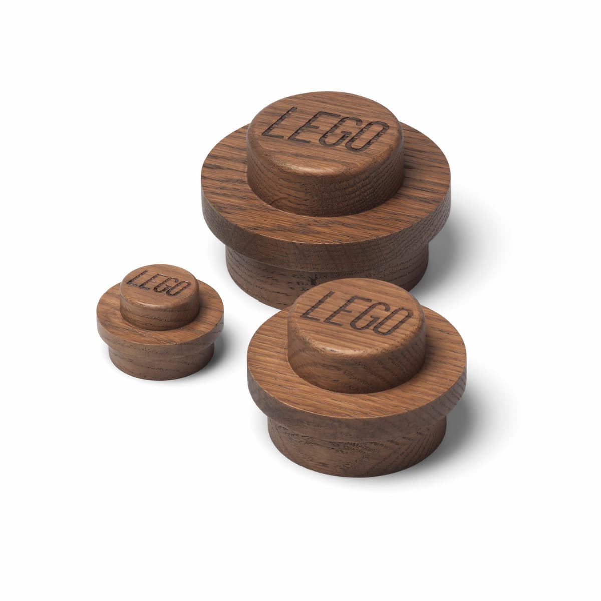 Wooden Wall Hanger Set (Dark Oak) LEGO Houseware set (#5007112-1, 2021)