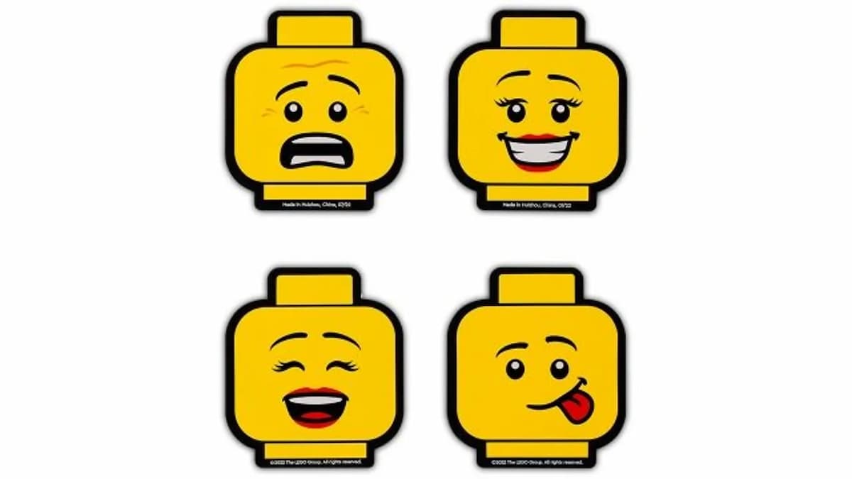 Minifigure Coasters LEGO Houseware set (#5007623-1, 2022)