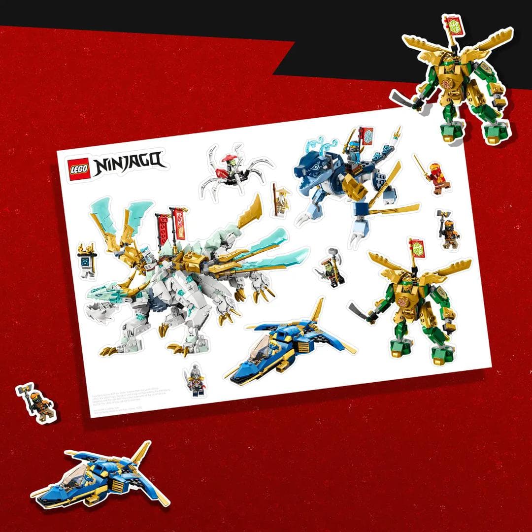 Ninjago Wall Stickers LEGO Gear set (#5007845-1, 2023)