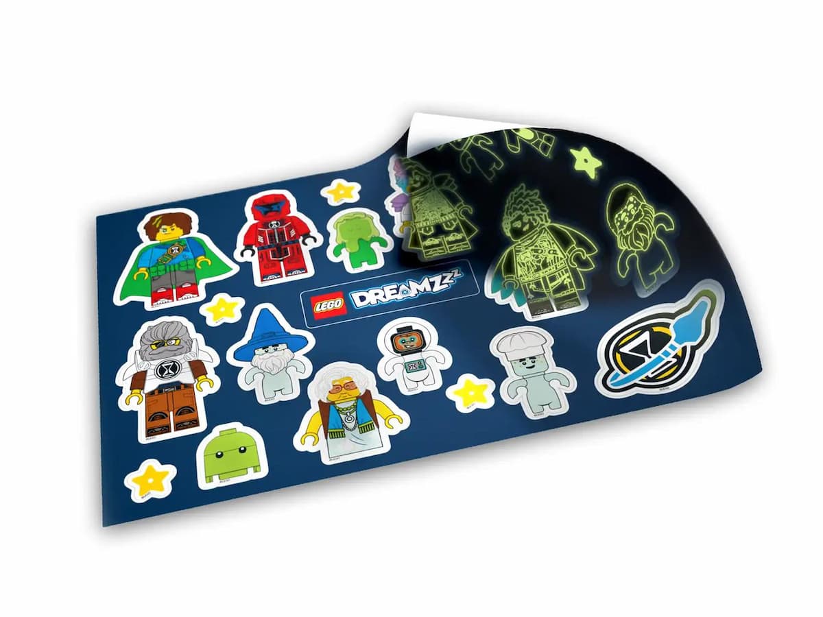 DREAMZzz Glow in the Dark Stickers LEGO Gear set (#5007937-1, 2023)