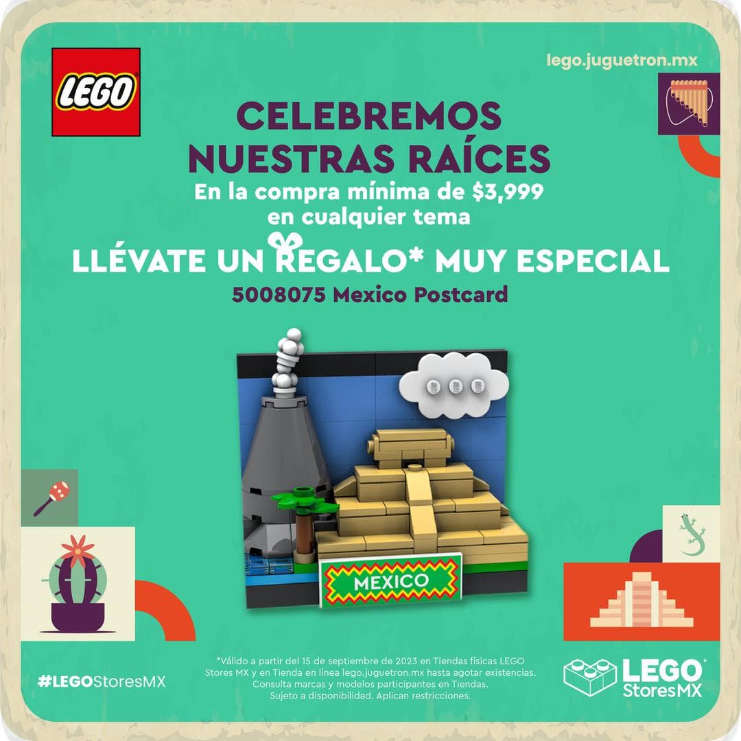 Mexico Postcard LEGO LEGO Brand Store set (#5008075-1, 2023)