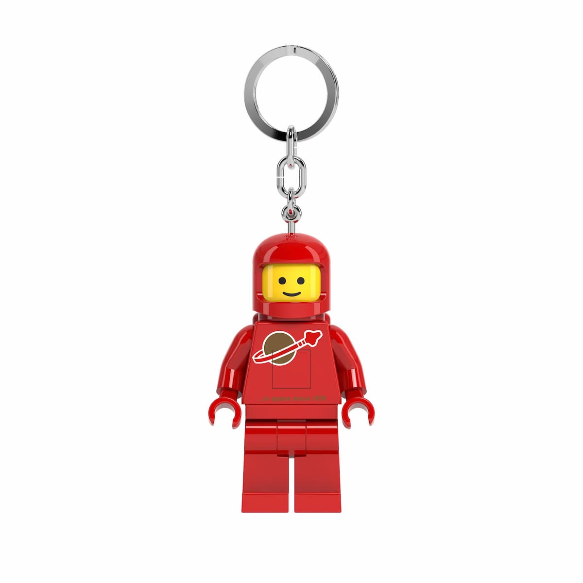 Red Spaceman Key Light LEGO Key Chain set (#5008986-1, 2023)