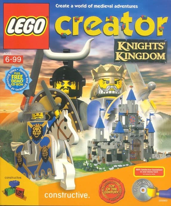 Creator: Knights' Kingdom - PC CD-ROM LEGO Video Games and Accessories set (#5723-1, 2000)