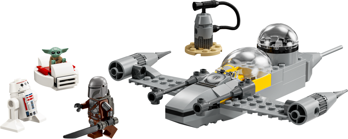 Mando and Grogu's N-1 Starfighter LEGO Star Wars set (#75410-1, 2025)