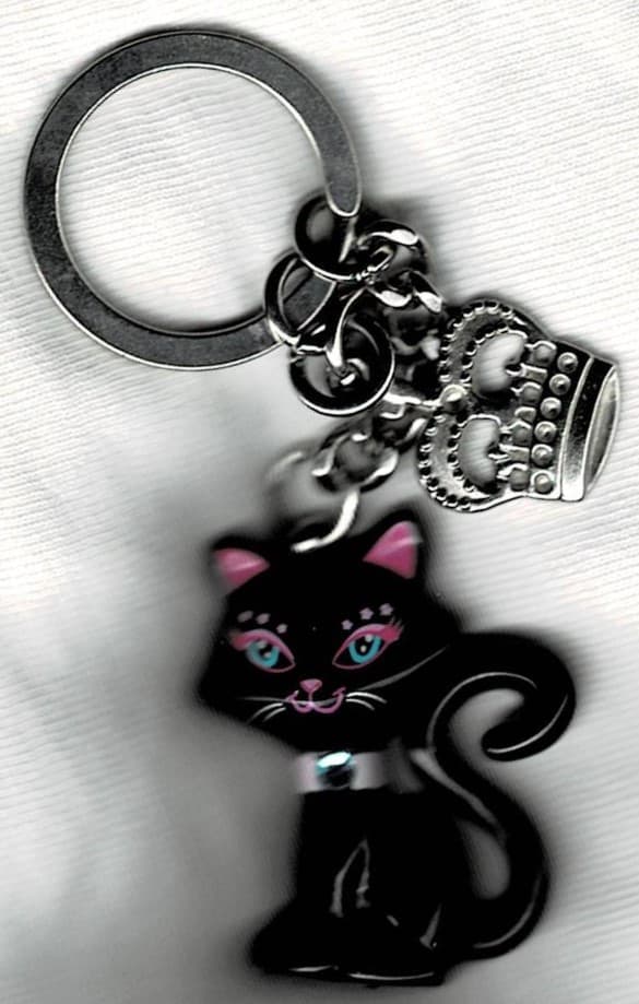 Clikits Black Cat Key Chain LEGO Key Chain set (#852182-1, 2008)