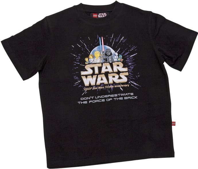 Star Wars 10th Anniversary T-Shirt LEGO Gear set (#852736-1, 2009)