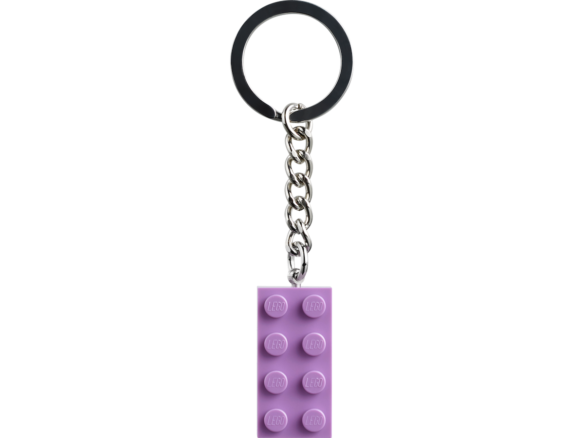 Medium Lavender 2x4 Key Chain LEGO Key Chain set (#854304-1, 2025)