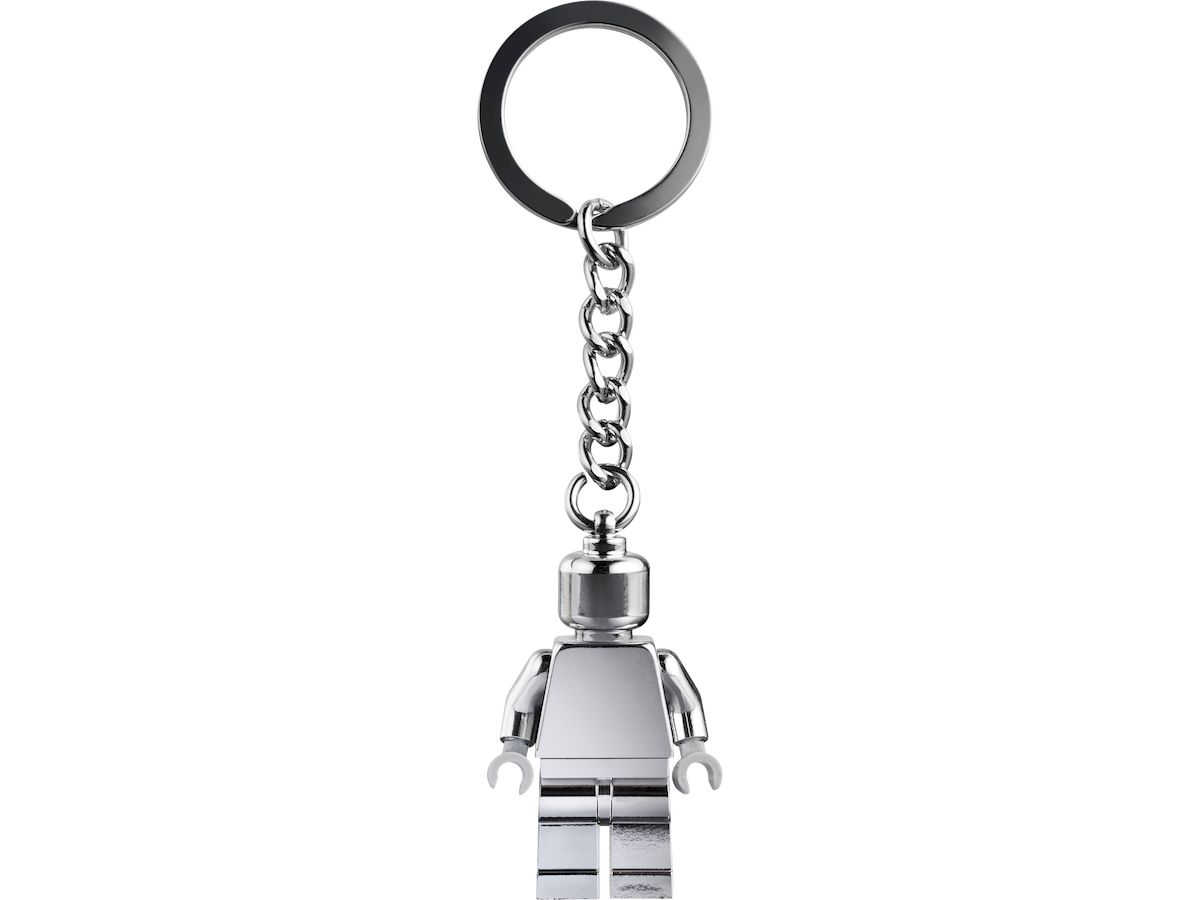 Silver Minifigure Keychain LEGO Key Chain set (#854305-1, 2025)