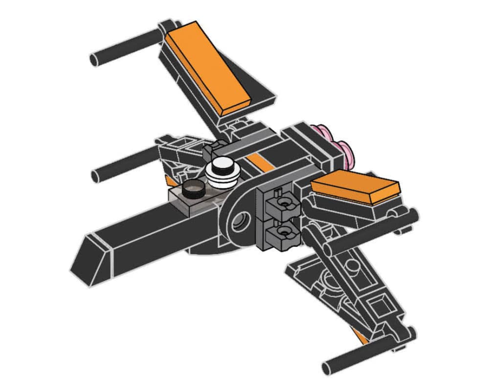 Poe Dameron's X-Wing LEGO Star Wars set (#911841-1, 2018)