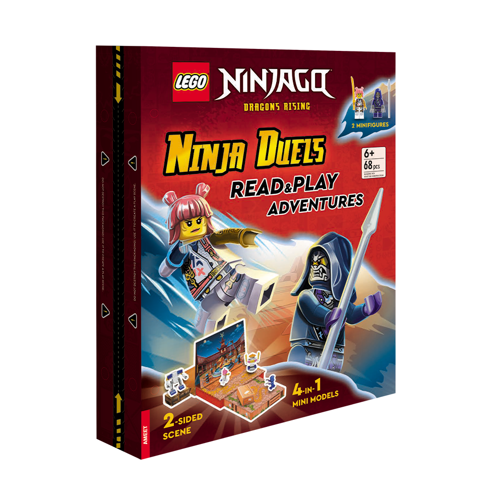 Ninjago: Dragons Rising: Ninja Duels: Read & Play Adventures LEGO Activity Books with LEGO Parts set (#9781837250141-1, 2024)