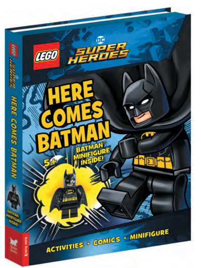 DC Comics Super Heroes: Here Comes Batman LEGO Activity Books with LEGO Parts set (#9781837250318-1, 2024)