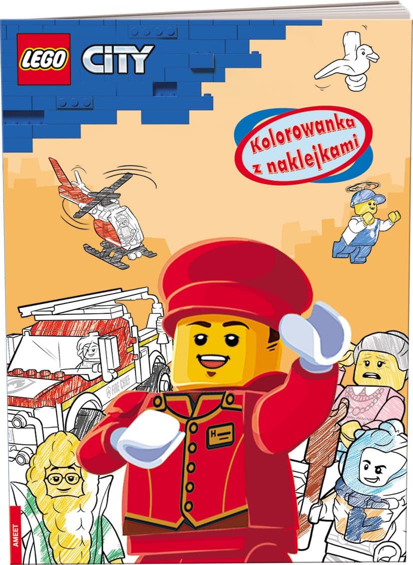 City: Kolorowanka z naklejkami LEGO Activity Books set (#9788325338886-1, 2022)