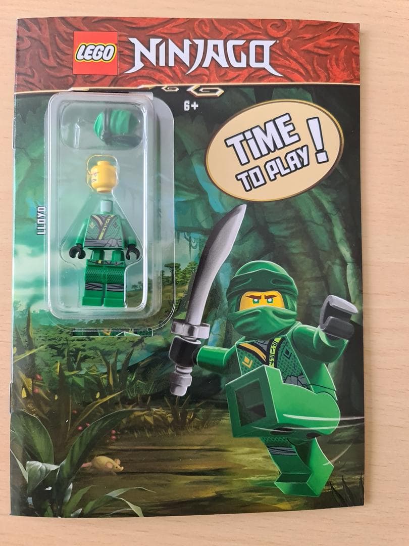 Ninjago: Time to Play! Lloyd LEGO Activity Books with LEGO Parts set (#9788325340681-1, 2023)