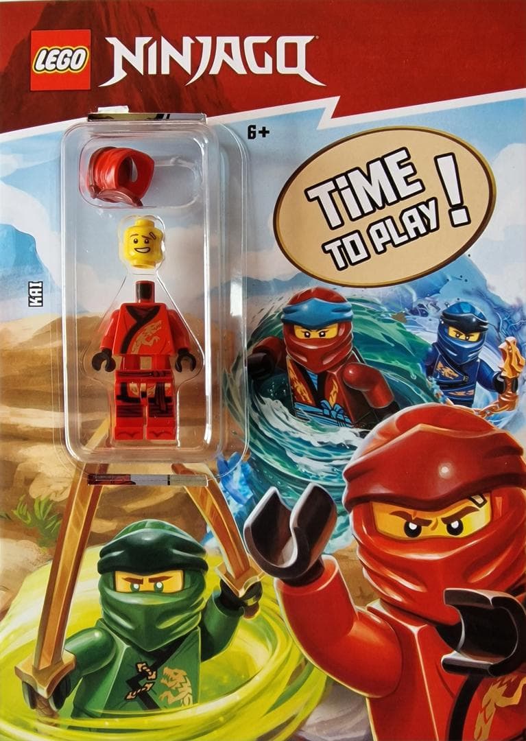 Ninjago: Time to Play! Kai LEGO Activity Books with LEGO Parts set (#9788325341381-1, 2023)