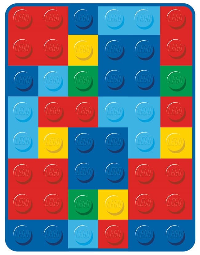 Brick Bonanza Throw LEGO Houseware set (#AT190P-1, 2022)