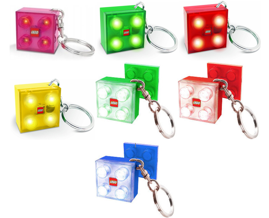 LED Flasher (All Colors) LEGO Key Chain set (#LGLKE3-1, 2014)