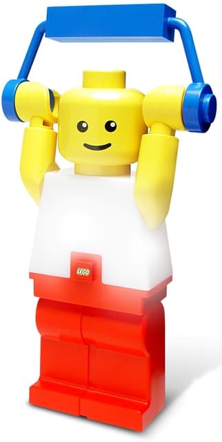 Minifigure Lantern with Yellow Arms and Red Legs LEGO Houseware set (#LGLLA1B-1, 2009)