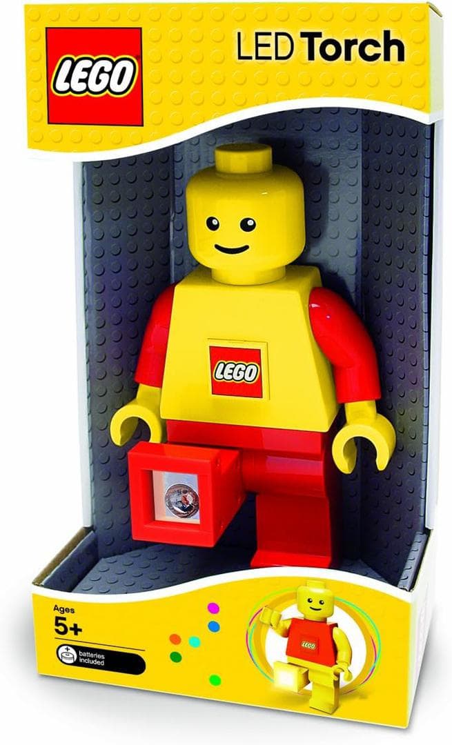 Minifigure Flashlight with Yellow Torso, Red arms and Red Legs LEGO Houseware set (#LGLTO1-1, 2009)