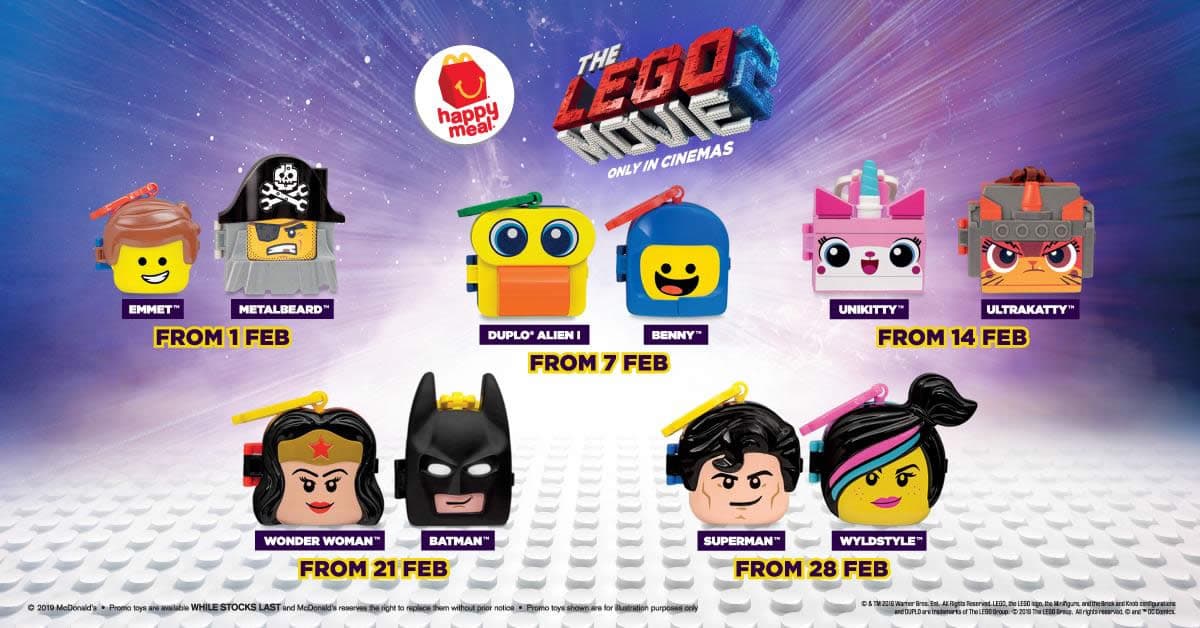 The LEGO Movie 2 General Mayhem Happy Meal Toy LEGO Gear set (#McDTLM2-14, 2019)