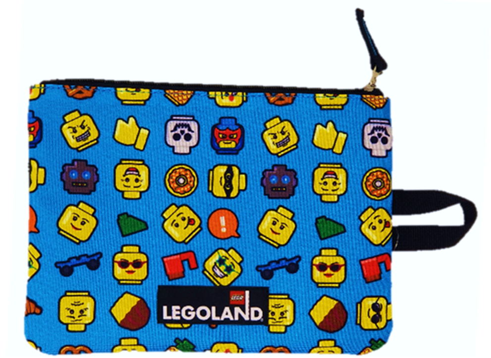 Minifigure Emoji Pouch (Blue) LEGO Gear set (#POUCH-4, 2021)