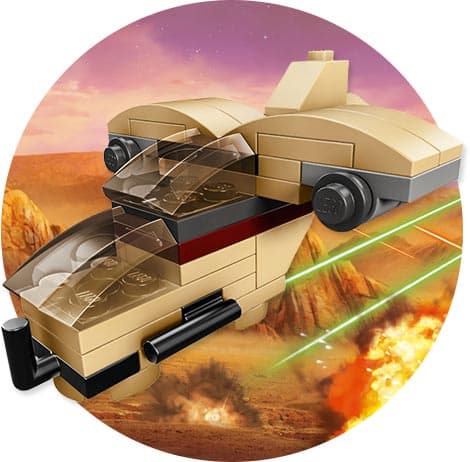 Wookie Gunship LEGO Star Wars set (#TRUWOOKIE-1, 2015)